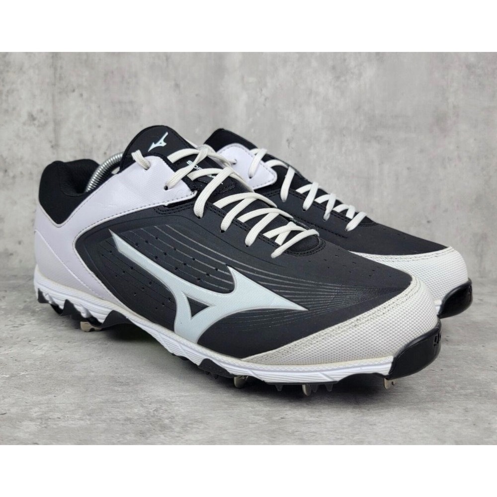 Mizuno 9-Spike Advanced Finch Elite 3 Softball Cleats Black White Womens Sz 8 US